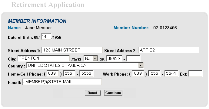 employee application screen 2